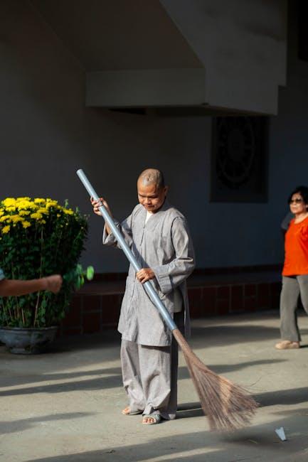 Understanding the Essence of Mindful Sweeping and Its Meditative Qualities